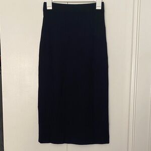 NWOT Theory Ribbed Wool Blend Midi Skirt